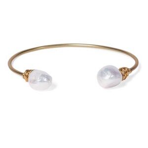Faux Pearl & Gold Bracelet